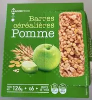 Suhkru kogus sees Barre cerealieres Pomme