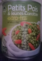Jumlah gula yang masuk petits pois et jeunes carottes extra-fins