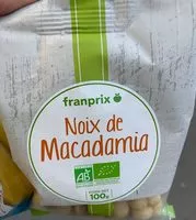Quantité de sucre dans Noix de Macadamia