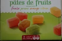 Suhkru kogus sees Pâtes de fruits
