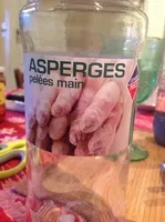 Zuckermenge drin Asperges pelées main
