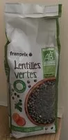 Количество сахара в Lentilles vertes