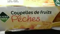 Cantidad de azúcar en Coupelle Pêches au Sirop