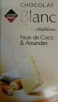 Quantité de sucre dans Blanc Dégustation Noix de Coco & Amandes