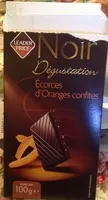 चीनी की मात्रा Dégustation - Chocolat Noir  aux écorces d'oranges confites