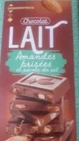 चीनी की मात्रा Chocolat lait
