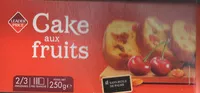 Sokerin määrä sisällä Cake aux fruits