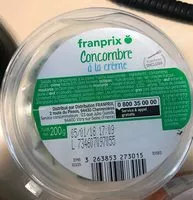 Zuckermenge drin Concombre à la crème