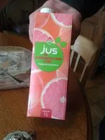 Sokerin määrä sisällä Jus de pamplemousse rose