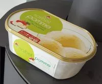 Suhkru kogus sees Sorbet pomme