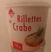 Zuckermenge drin Rillettes au crabe