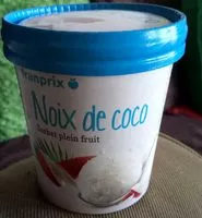 İçindeki şeker miktarı Sorbet Plein fruit Noix de coco