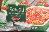 Zuckermenge drin Ravioli Ricotta Epinards
