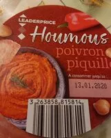 Amount of sugar in Houmous poivron piquillo