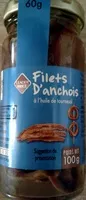 Quantité de sucre dans Filet d'anchois