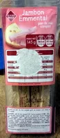 Количество сахара в Jambon emmental - Sandwich au pain de mie complet