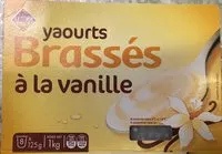 चीनी की मात्रा Yaourts Brassés vanille