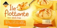 Quantité de sucre dans Ile flottante aux oeufs frais