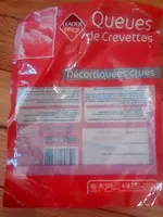 Jumlah gula yang masuk Queue de crevette décortiquées crues