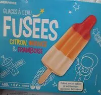 Suhkru kogus sees Glace a l'eau fusees