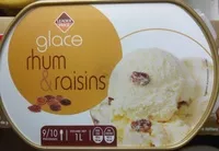 Cantidad de azúcar en Glace rhum & raisins