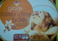 Glace saveur creme brulee