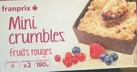 Zuckermenge drin Mini crumbles fruits rouges