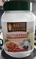 Sucre et nutriments contenus dans Nutristevia