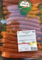 Cantidad de azúcar en Merguez de volaille