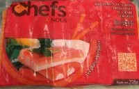 Quantité de sucre dans Chefs et Nous bâtonnets de surimi