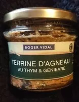 Quantité de sucre dans Terrine d'agneau au thym & genièvre