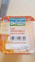 入っている砂糖の量 Flan saveur vanille nappé caramel