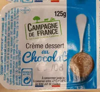 入っている砂糖の量 Crème dessert chocolat