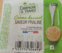 Cremes saveur praline