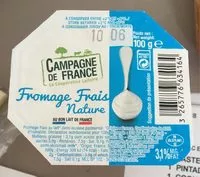 Sucre et nutriments contenus dans Campagne de france