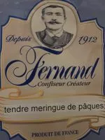 Sucre et nutriments contenus dans Fernand