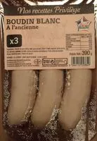 含糖量 Boudin blanc à l'ancienne