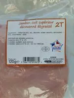 Jumlah gula yang masuk Jambon Supérieur Kerméné, Sans Couenne 2 Tranches