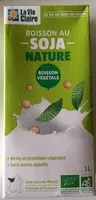 入っている砂糖の量 Boisson au soja Nature