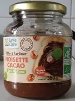 入っている砂糖の量 Pâte à tartiner Noisette Cacao