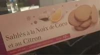 Suhkru kogus sees Sablés à la noix de coco