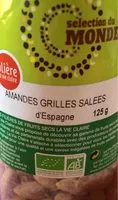 含糖量 Amandes grillées salées