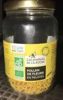 Suhkru kogus sees Pollen de fleurs en pelote