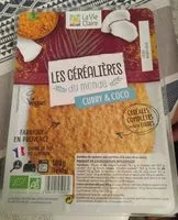入っている砂糖の量 Les céréalières du monde curry & coco