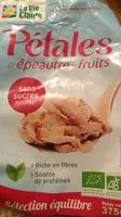 Cantidad de azúcar en Pétales d'épautre et fruits