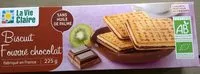 入っている砂糖の量 Biscuit Fourré chocolat