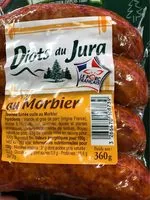 Zuckermenge drin Diots du Jura cuit au morbier