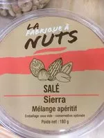 Sucre et nutriments contenus dans La fabrique a nuts