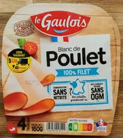 Suhkru kogus sees Blanc de poulet Conservation sans Nitrite Le Gaulois