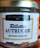 入っている砂糖の量 Rillette autruche